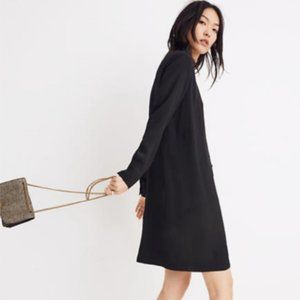 Madewell Black Button Front Shirt Dress (323)🦋🦄